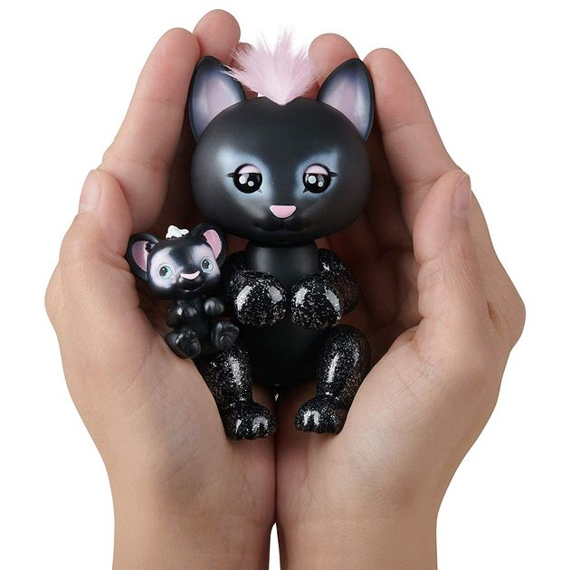 Интерактивная фигурка Фингерлингс Черная пантера WowWee Fingerlings Black Panther and Mini 3527 изображение 1