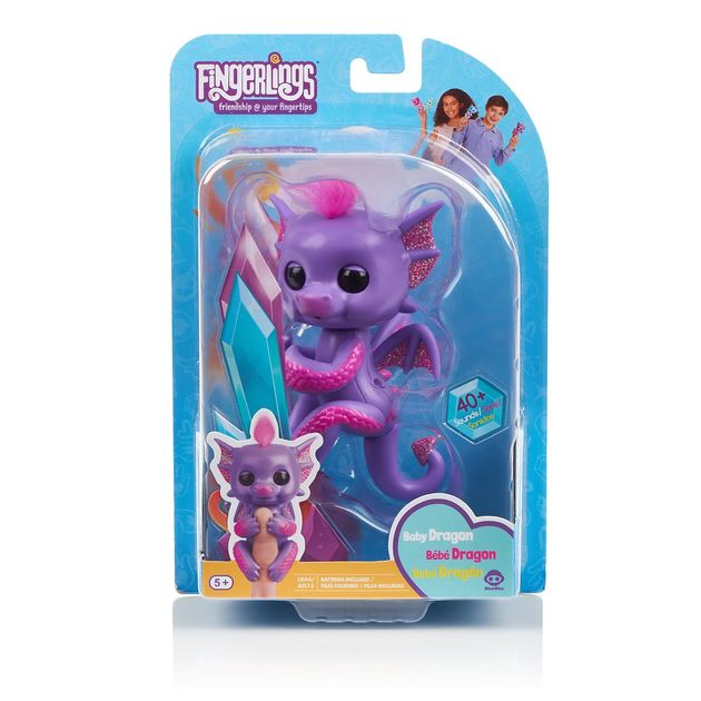 дракон Кайлин фиолетовый Фингерлинг Fingerlings 3584