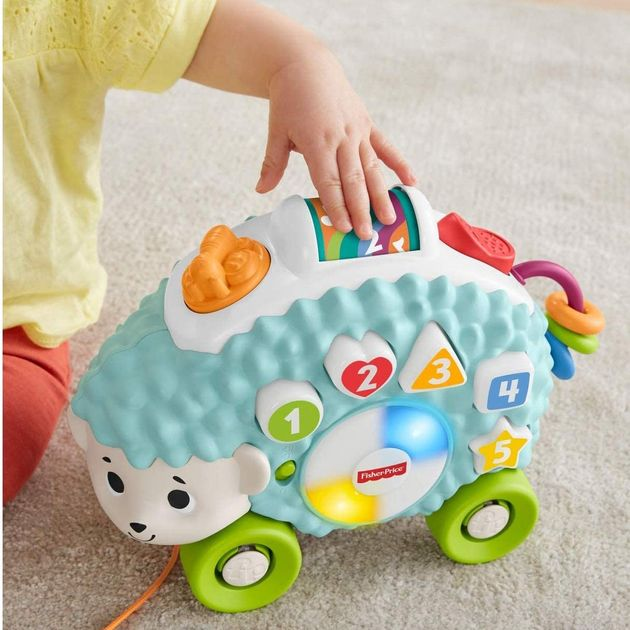 Интерактивный игровой Ежик-сортер Фишер Прайс Fisher-Price Linkimals Happy Shapes Hedgehog изображение 3
