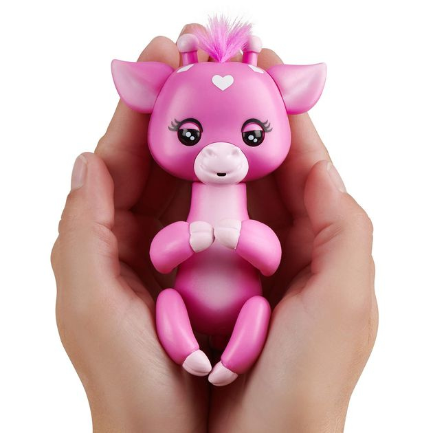 Интерактивная фигурка Фингерлингс Жирафа Луг (розовая) WowWee Fingerlings Giraffe Meadow 3555 изображение 5