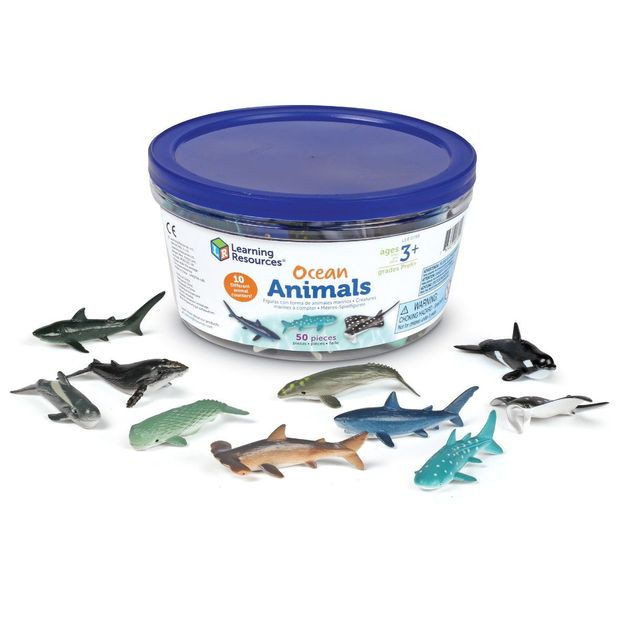 Набор фигурок Рыбки из океана Learning Resources Ocean Animals Counters 50 шт