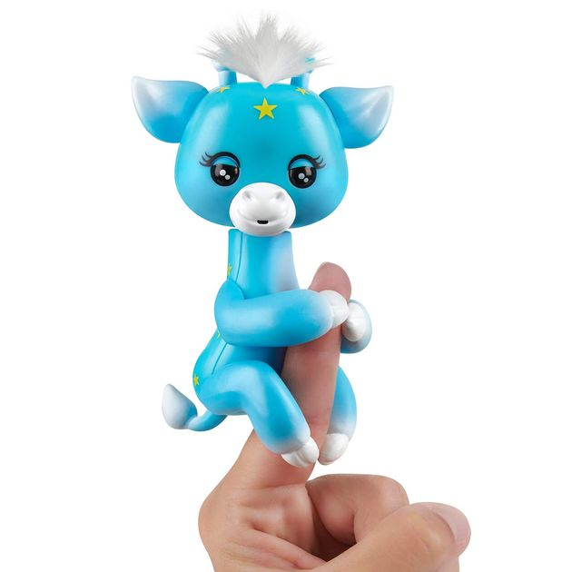 Интерактивная фигурка Фингерлингс Жирафа Lil' G (голубая) WowWee Fingerlings Giraffe Lil' G 3556 изображение 1