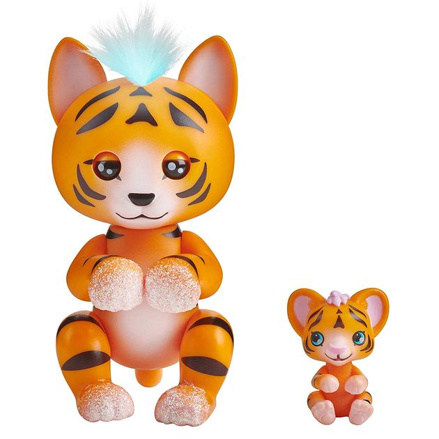 Интерактивная фигурка Фингерлингс Тигр Бенни WowWee Fingerlings Tiger and Mini - Benny and Kali 3521 изображение 2