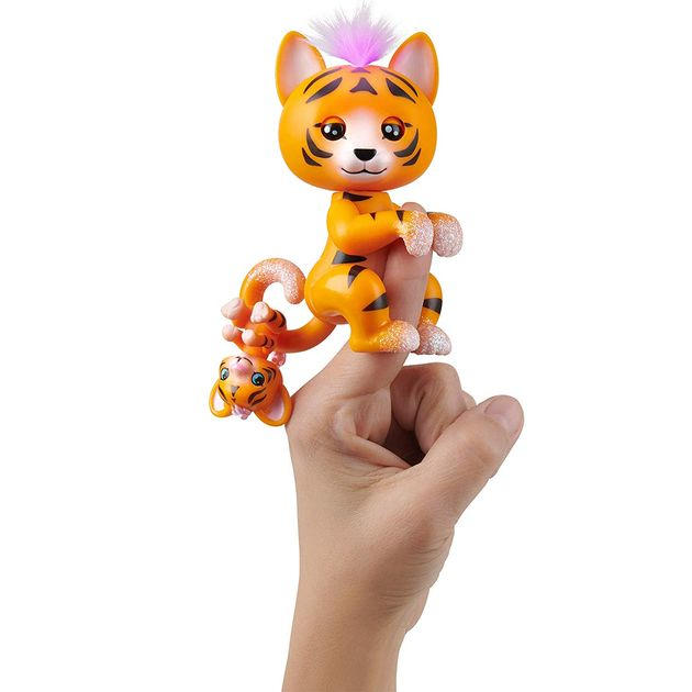 Интерактивная фигурка Фингерлингс Тигр Бенни WowWee Fingerlings Tiger and Mini - Benny and Kali 3521 изображение 1