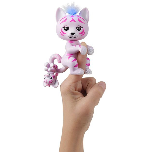 Интерактивная фигурка Фингерлингс Тигр Тилли WowWee Fingerlings Tiger and Mini - Tilly and Tammy 3522 изображение