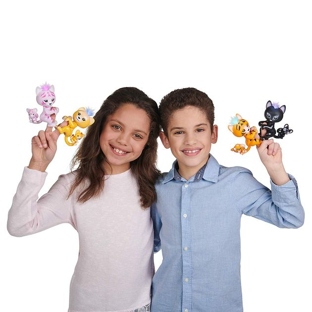 Интерактивная фигурка Фингерлингс Тигр Тилли WowWee Fingerlings Tiger and Mini - Tilly and Tammy 3522 изображение 4