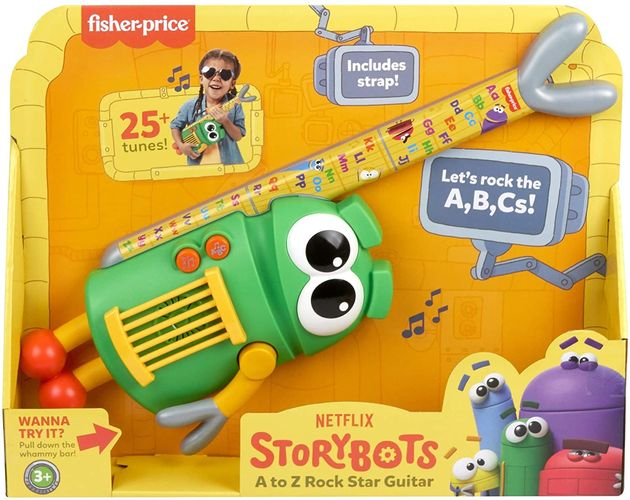 Музыкальная игрушка Гитара рок-звезды Фишер Прайс Fisher-Price Storybots A to Z Rock Star Guitar