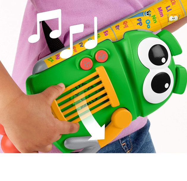 Музыкальная игрушка Гитара рок-звезды Фишер Прайс Fisher-Price Storybots A to Z Rock Star Guitar изображение 1