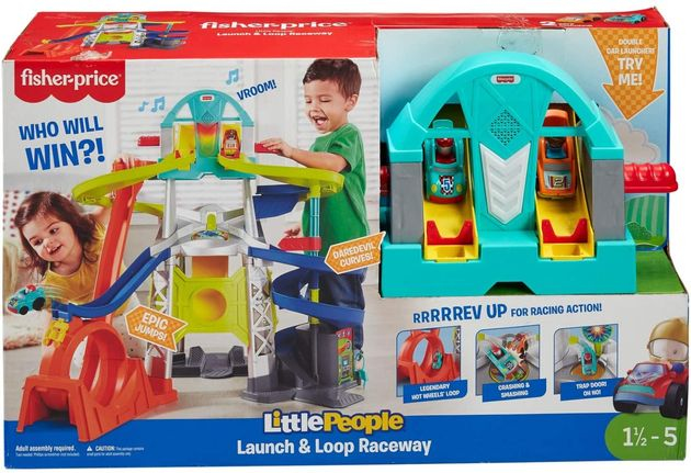 Гоночная трасса Маленькие Люди Фишер Прайс Fisher-Price Little People Launch and Loop Raceway изображение 3