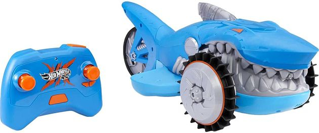 Машинка Хот Вилс Акула на радиоуправлении Hot Wheels R/C Supercharged Shark Vehicle изображение 