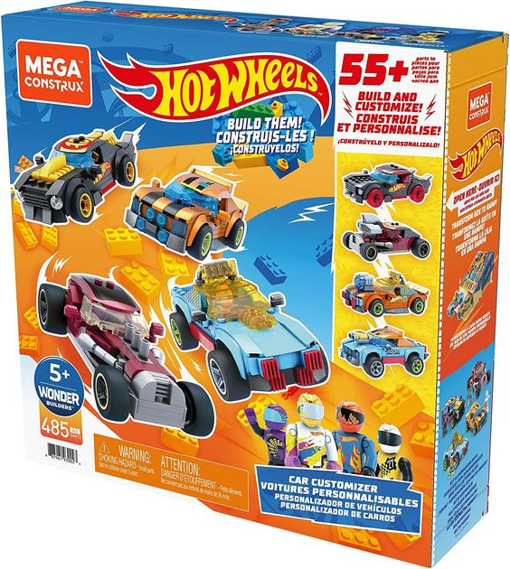 Конструктор Хот Вилс Большие гонки Mega Construx Hot Wheels Car Customizer Construction Set изображение 4