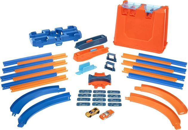 Трек Хот Вилс Коробка для трюков Hot Wheels Track Builder Stunt Box Gift Set изображение 5