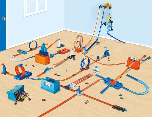 Трек Хот Вилс Коробка для трюков Hot Wheels Track Builder Stunt Box Gift Set изображение 6