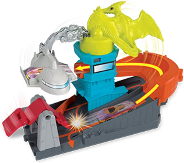 Набор Хот Вилс Монстры в городе Птеро Атака Hot Wheels Ptero Port Attack Playset GBF94 изображение 8