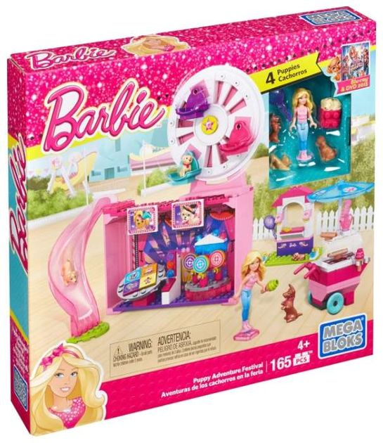 конструктор  Barbie фестиваль “Приключения щенков”,  Mega Bloks CNF98