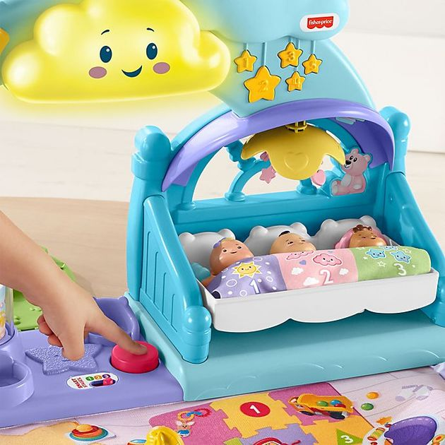 Музыкальный игровой центр Ясли Фишер Прайс Fisher-Price Little People 1-2-3 Babies Playdate изображение 4