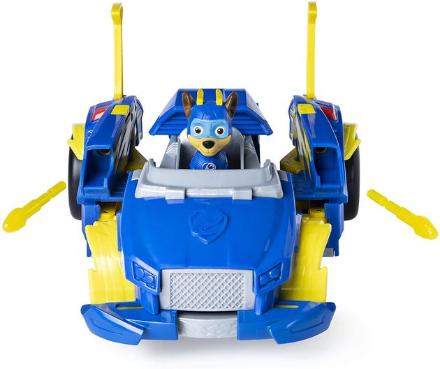 Игровой набор Чейз полицейский крейсер Щенячий патруль/Paw Patrol Chase’s Powered Up Cruiser Transforming изображение 4