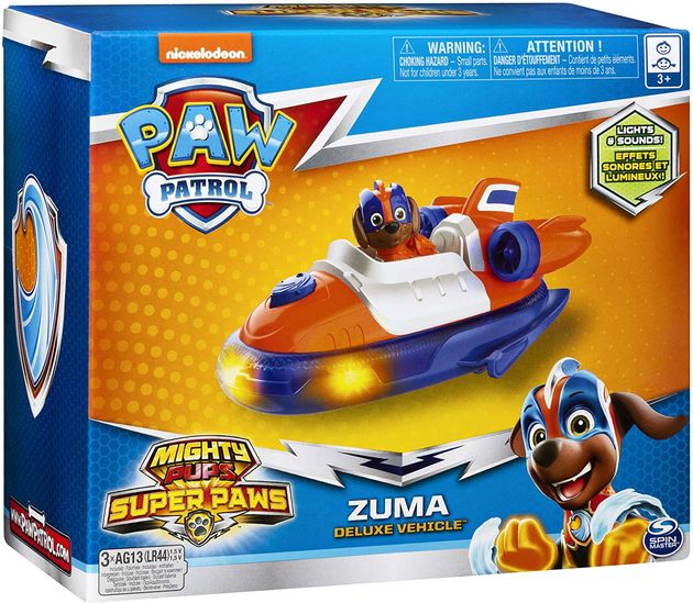 Игровой набор Зума на спасательном автомобиле Щенячий патруль/Paw Patrol Mighty Pups Super Paws Zuma’s Deluxe Vehicle 6054836 изображение 5