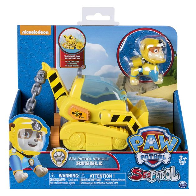 Игровой набор Крепыш на морском патрульном транспорте Щенячий патруль/Paw Patrol – Rubble’s Transforming Sea Patrol Vehicle фото 2