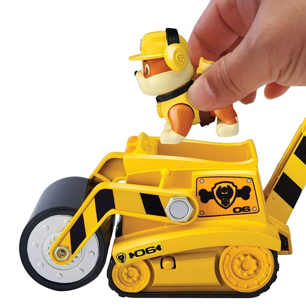 Игровой набор Крепыш на строительной машине Щенячий патруль/Paw Patrol – Rubble’s Steam Roller Construction Vehicle with Rubble Figure