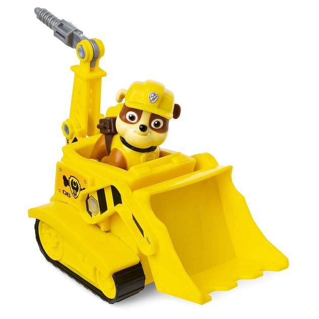 Игровой набор Крепыш с бульдозером и буром Щенячий патруль/Paw Patrol - Rubble's Diggin' Bulldozer - Figure and Vehicle изображение 1