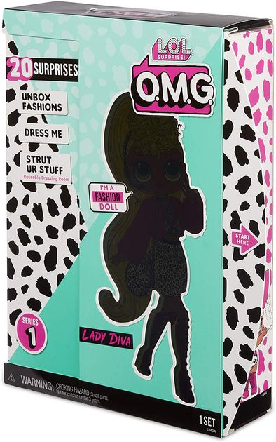 Кукла ЛОЛ Сюрприз Леди Дива L.O.L. Surprise! O.M.G. Lady Diva Fashion Doll 560562 изображение 8