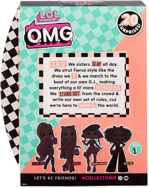 Кукла ЛОЛ Сюрприз Леди Неон L.O.L. Surprise! O.M.G. Neonlicious Fashion Doll  560579 изображение 5