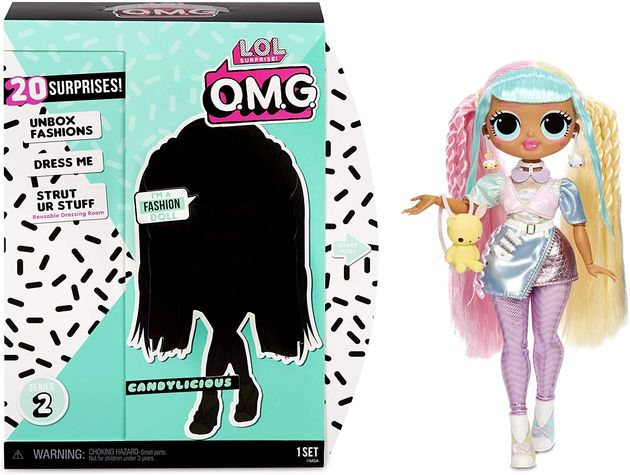 Кукла ЛОЛ Сюрприз Леди Бон-Бон Кендилишис L.O.L. Surprise! O.M.G. Candylicious Fashion Doll 565109 изображение 3
