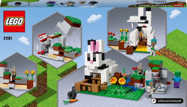 Конструктор Лего Кроличье ранчо Майнкрафт Lego Minecraft (340 дет) изображение 2