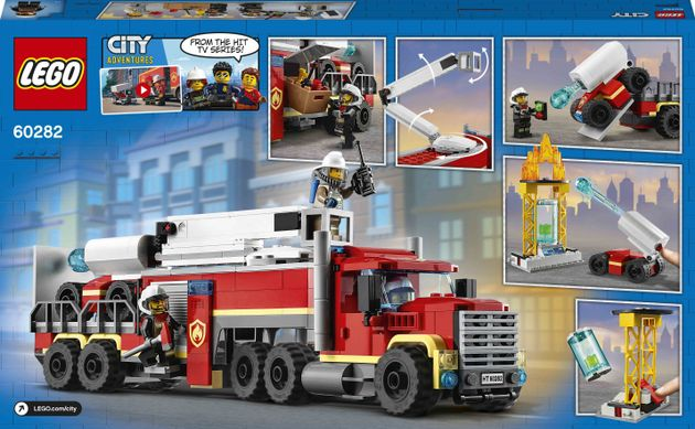 Конструктор Лего Пожарный командный пункт (380 дет) Lego City 60282 изображение 4