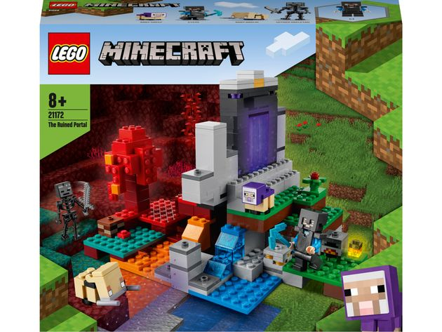 Конструктор Лего Разрушенный портал (316 дет) Lego Minecraft 21172 изображение 