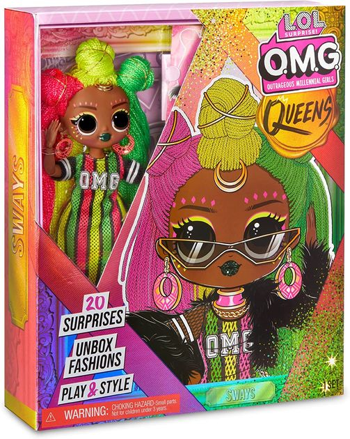 Кукла ЛОЛ Сюрприз серии ОМГ Квин Свайс LOL Surprise! OMG Queens Sways изображение 3