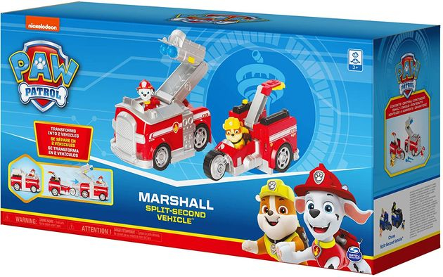 Игровой набор Маршал и Крепыш на машине-трансформере Щенячий Патруль Paw Patrol изображение 6