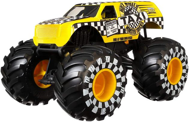 Машина-внедорожник Хот Вилс Такси Hot Wheels Monster Trucks 1:24 изображение 3