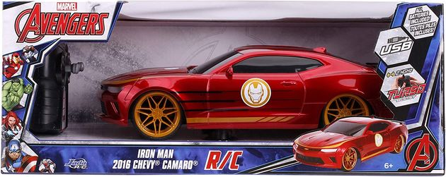 Машина Железного человека на пульте управления Jada Toys Hollywood Rides Iron Man Camaro изображение 5