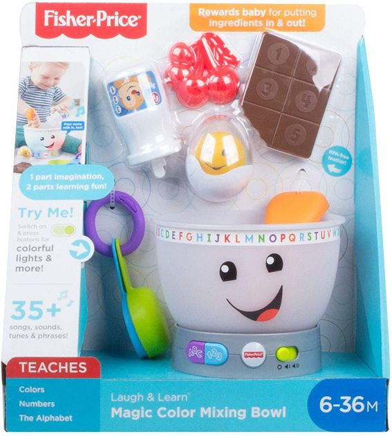 Интерактивная игрушка Миксер Фишер Прайс Fisher-Price Laugh & Learn Mixing изображение 4