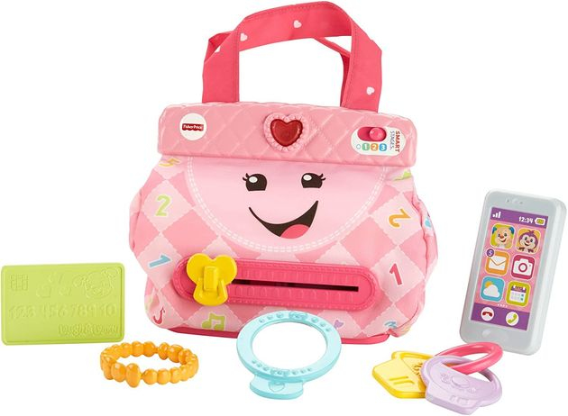 Интерактивная игрушка Моя умная сумочка Фишер Прайс Fisher-Price Laugh & Learn My Smart Purse изображение 