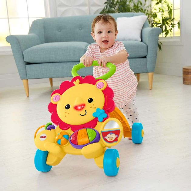 Музыкальные Ходунки-Толкатель Лев Фишер Прайс Fisher-Price Musical Lion Walker изображение 1