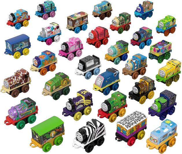 Игровой набор 30 мини-паровозиков Томас и Друзья Fisher-Price Thomas & Friends MINIS FYW16 изображение 5