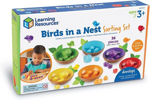 Набор для сортировки Птички в гнездах Learning Resources Birds in a Nest изображение 5