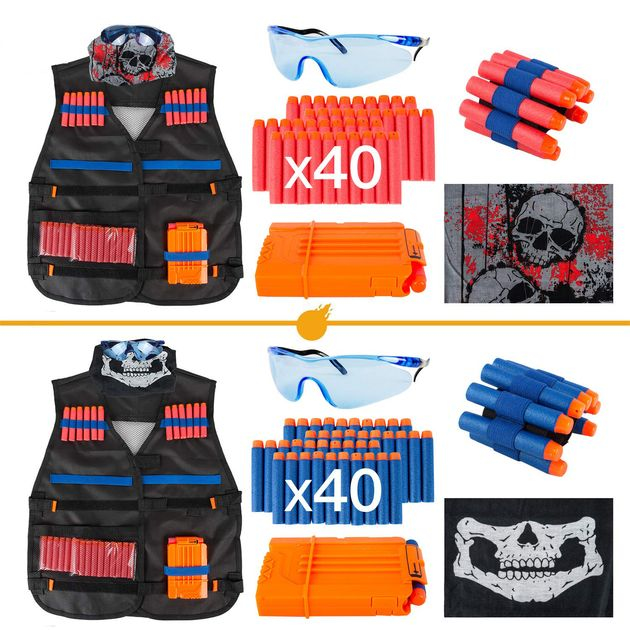 Набор из 2 тактических жилетов с аксессуарами Нерф Nerf N-Strike Elite Series Tactical Vest изображение 4