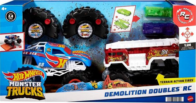 Набір машинок Монстер Трак Hot Wheels RC Monster Trucks W 5-Alarm зображення 1
