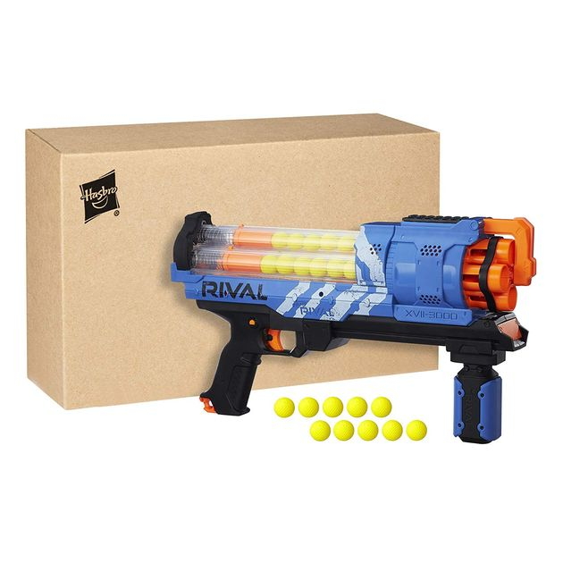 Бластер Нерф Райвал Артемис голубой Nerf Rival Artemis XVII-3000 Blue B8237 изображение 1