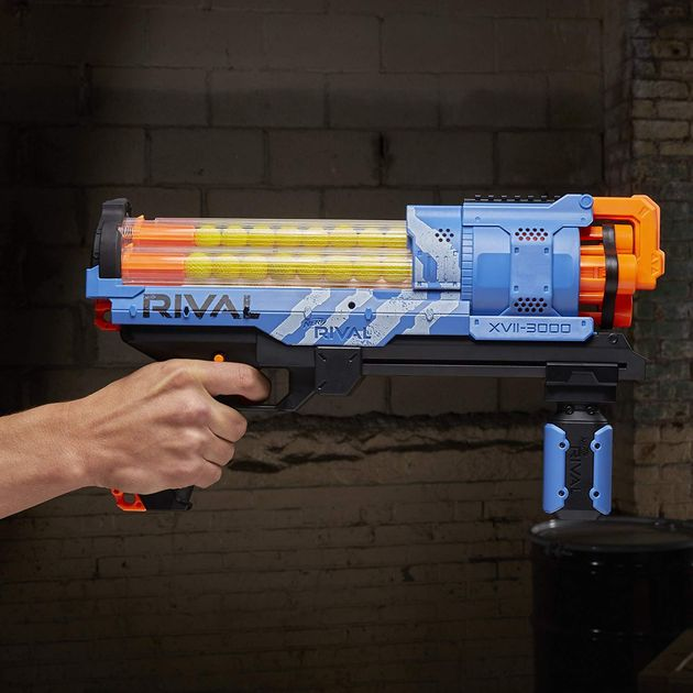 Бластер Нерф Райвал Артемис голубой Nerf Rival Artemis XVII-3000 Blue B8237 изображение 6