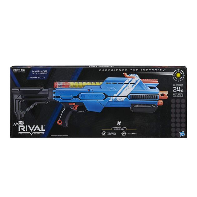 Бластер Нерф Райвал Гипноз (синий) Nerf Rival Hypnos XIX-1200 (Blue) E2901 изображение 2