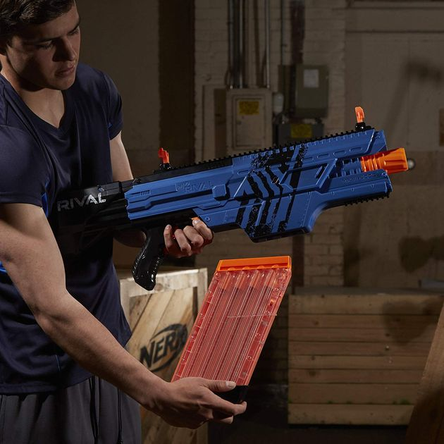 Бластер Нерф Райвал Хаос синий Nerf Rival Khaos MXVI-4000 Blaster (Blue) B3860 изображение 6