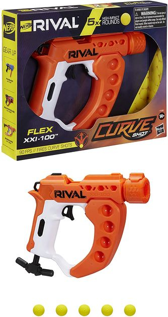 Бластер Нерф Райвл Кёрв Сайдсвайп NERF Rival Curve Shot изображение 2