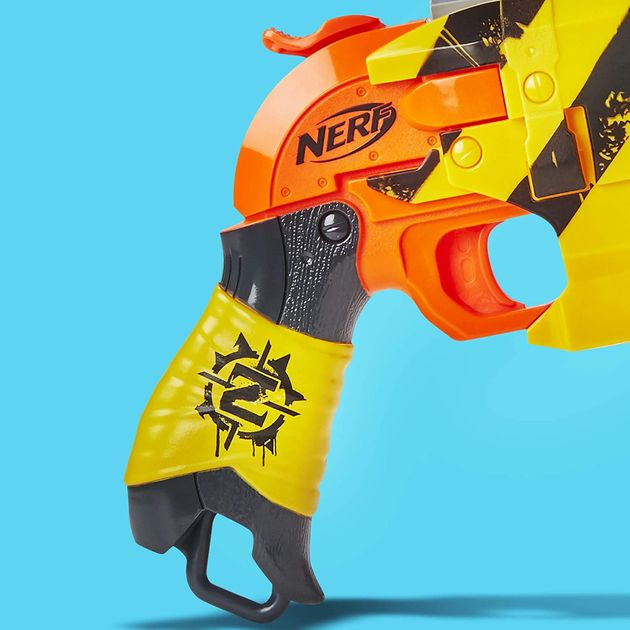 Бластер Нерф Зомби Страйк Хаммершот желтый NERF Zombie Strike Hammershot изображение 4