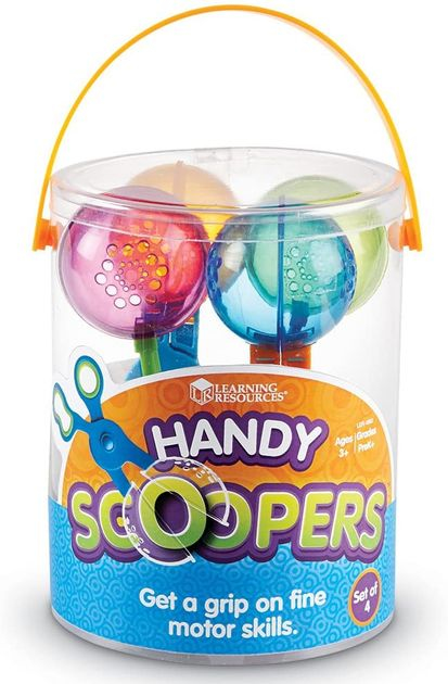 Ножницы-ложки 4 шт Learning Resources Handy Scoopers LER 4963 изображение 3