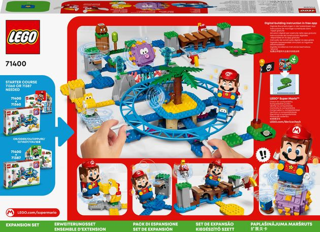 Конструктор Лего Дополнительный набор Пляжное веселье огромного ежа Lego Super Mario (536 дет) изображение 2